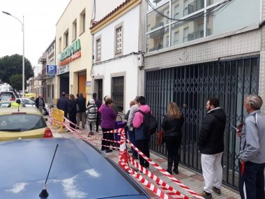 colas en el mercadona de Don Benito