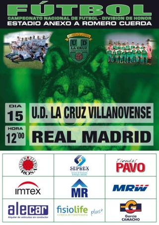 cartel la cruz-real madrid