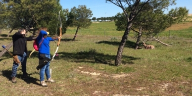 tiro con arco en la finca Doña Blanca