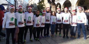 inclusives en la carrera de Navidad