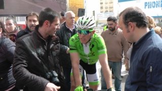 Daniel Sánchez Cidoncha en la llegada