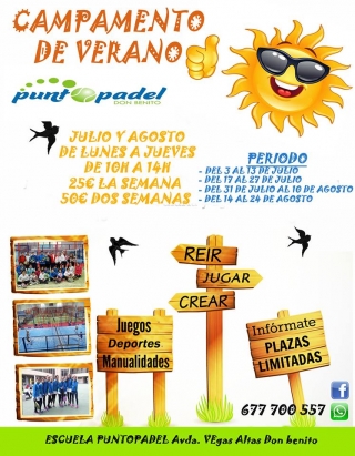 campamento punto pádel