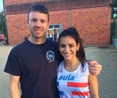 maria romero y su entrenador