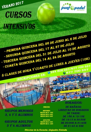 cursos de pádel