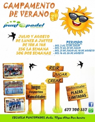 campamento punto pádel