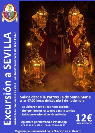 excursion de la Oración en el Huerto