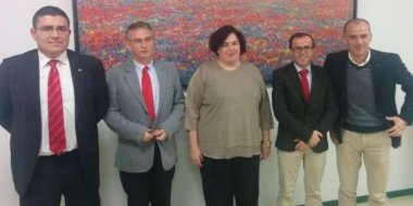 alcaldes, consejera de agricultura y director de desarrollo rural