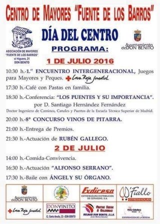 dia del centro en Fuente de los Barros