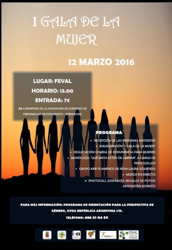 Cartel I gala de la mujer