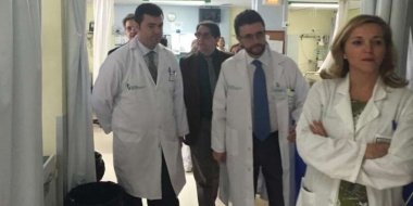 Visita de Vergeles al hospital
