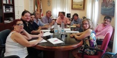 reunión hosteleros y ayuntamiento de Don Benito