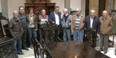 acto de cesión de piezas al museo de Don Benito
