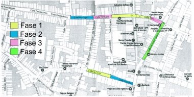 plano de las obras próximas en Don Benito