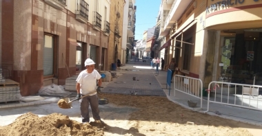 obras en la calle Virgen