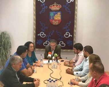 Quintana y alcaldes de las entidades locales