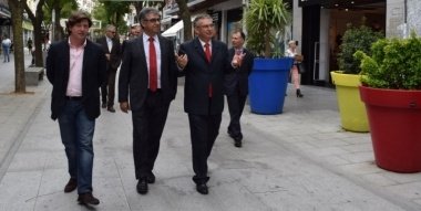 visita a la zona comercial de Don Benito