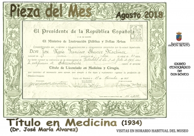 Pieza del mes de agosto