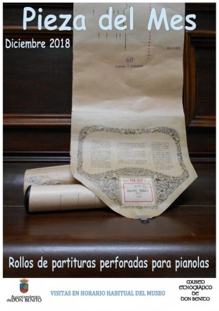 pieza museo rollos partitura pianola