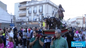 san isidro ante la Virgen de las Cruces
