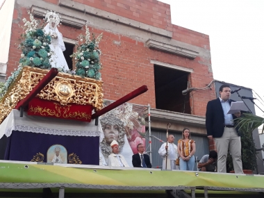 virgen de las cruces llegada