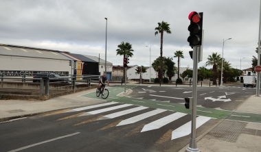 semáforos cruce estacion don benito