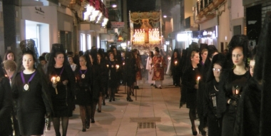 procesión de la Virgen de los Dolores de Villanueva