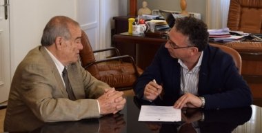 miguel lópez con el alcalde