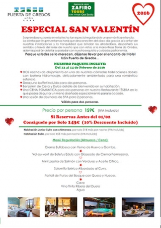 Oferta de San Valentín