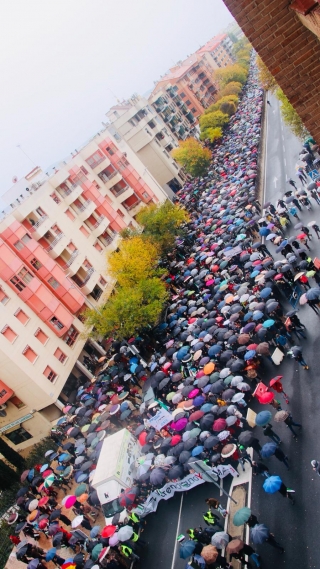 manifestación tren caceres