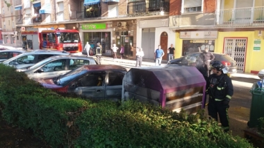 incendio coche Don Benito