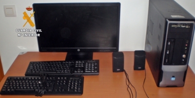 ordenador robado en Garbayuela