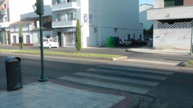 paso de peatones de la calle ayala