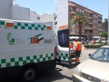 accidente calle Ayala Don Benito