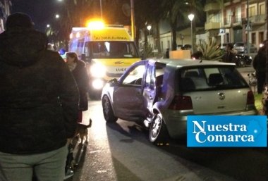 accidente avenida del pilar de Don Benito