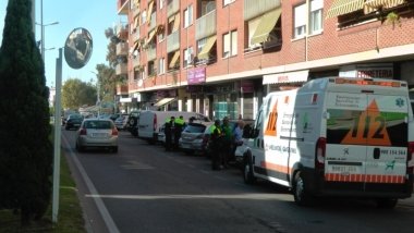 colision en la calle Ayala