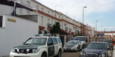 guardia civil en la calle Paz de Don Benito