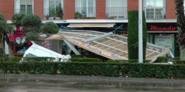 vendaval en Don Benito