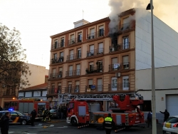 incendio calle pilar Don Benito