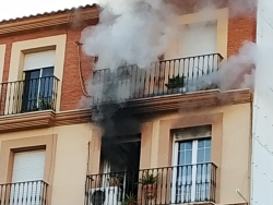incendio calle pilar Don Benito