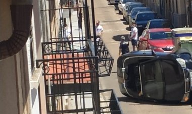 vuelco calle Alemania Don Benito