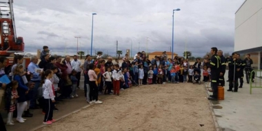 exhibición de los bomberos