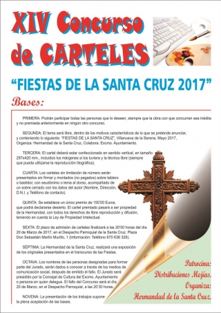 concurso de carteles Fiestas de la Santa Cruz