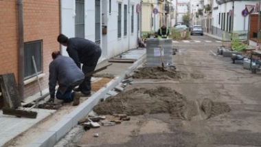 obras barrio del pilar en Villanueva