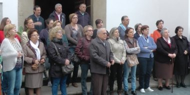 antonio guisado con miembros de la Coral