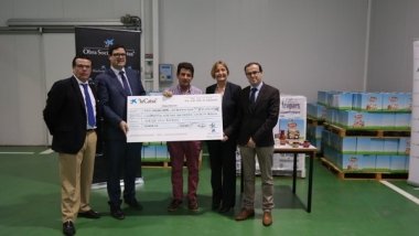 presentación de las cestas de alimentos