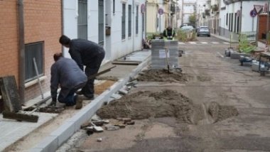 obras barrio del pilar en Villanueva