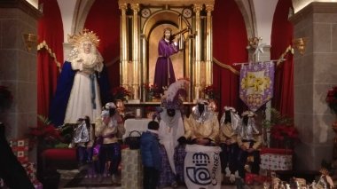 el cartero real en la capilla del Nazareno de Villanueva