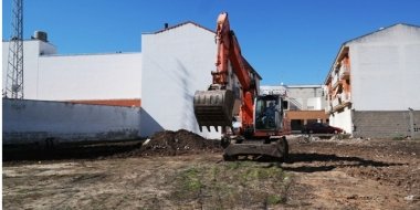 Obras en la calle Polonia