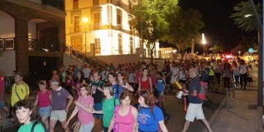 Participantes en la ruta