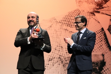 entrega del premio de 2017 a Juan Carlos Vázquez